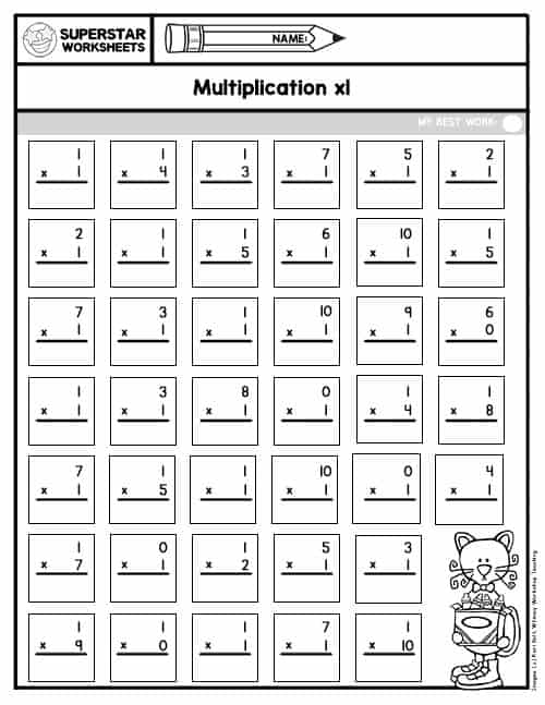 Multiplication Drills -Worksheets Library