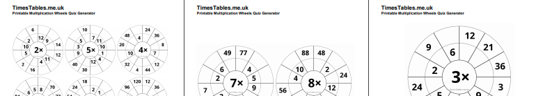 Times Tables PDF Worksheet Quiz Generator - TimesTables.me.uk