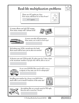 Real-life multiplication problems | 4th grade, 5th grade Math ...