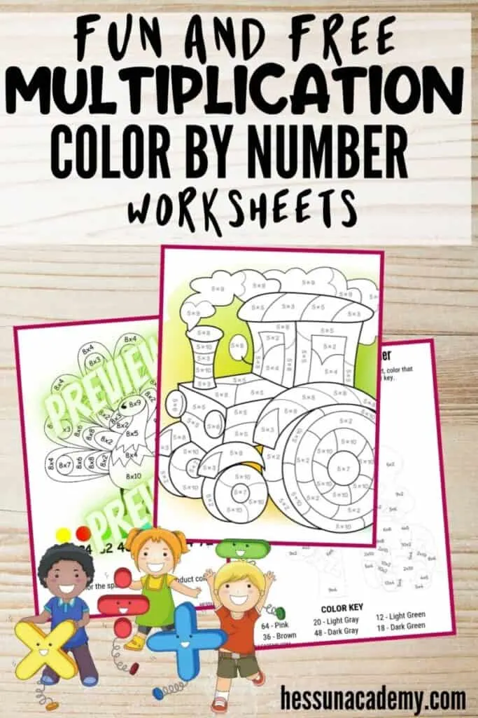 multiplication mosaics worksheet free