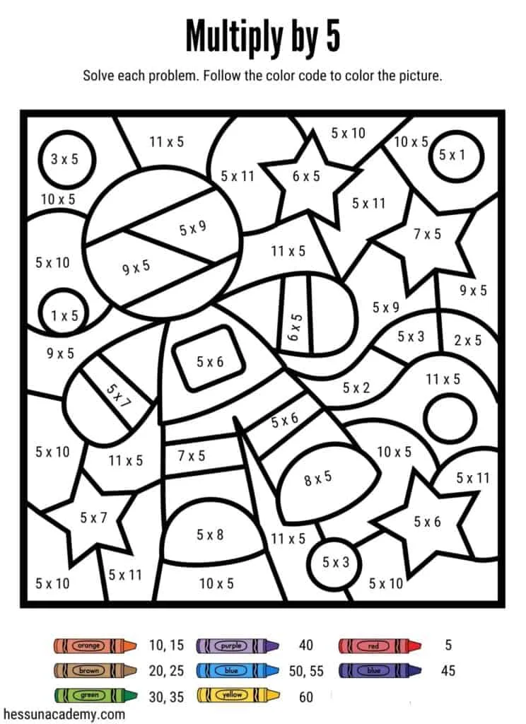 Free Multiplication Printouts For Grades 3-5 - Hess UnAcademy