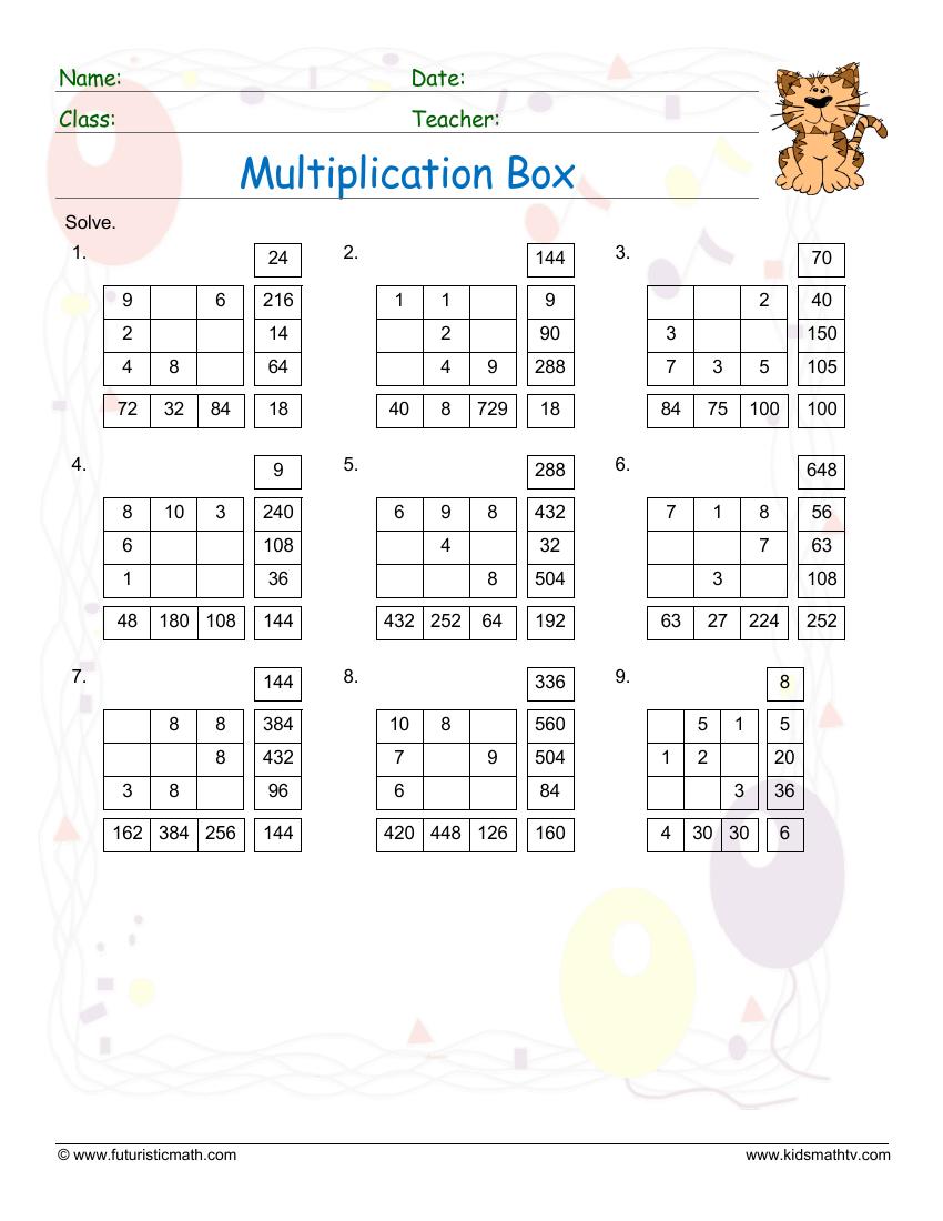 Free Math Puzzles Worksheets pdf printable | Math Champions
