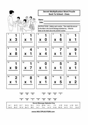 Free Back To School Multiplication Worksheets - Multiplication.com