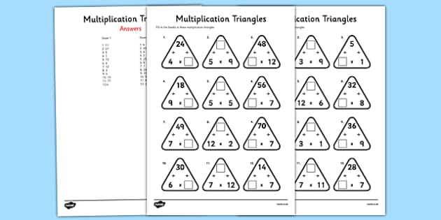 2 to 12 Times Tables Missing Number Worksheets - Twinkl