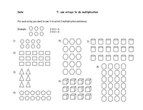 Use Arrays for Multiplication Worksheet for 2nd - 4th Grade ...