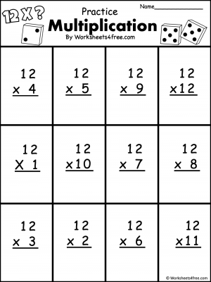 Multiplication - Basic Facts - Worksheets4Free - Free Worksheets
