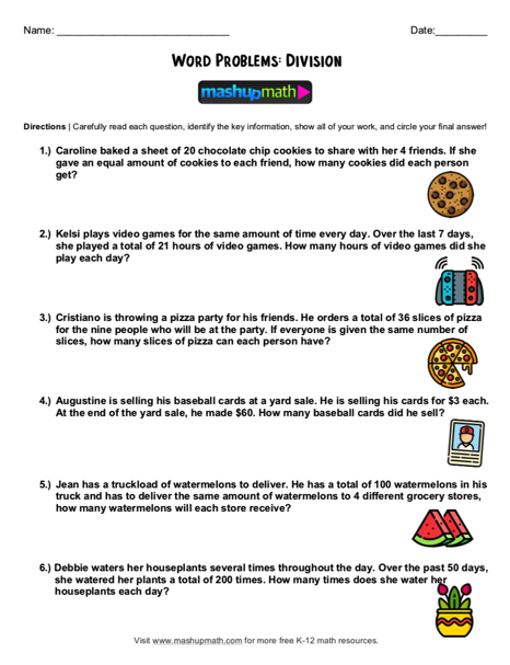 multiplication word problems worksheet 3rd grade