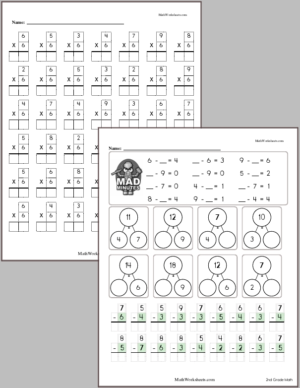 Multiplication Worksheets for 2nd Graders - Free with No Login ...