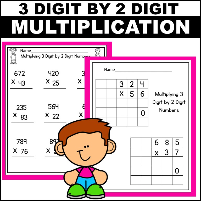 3 Digit by 2 Digit Multiplication Worksheets
