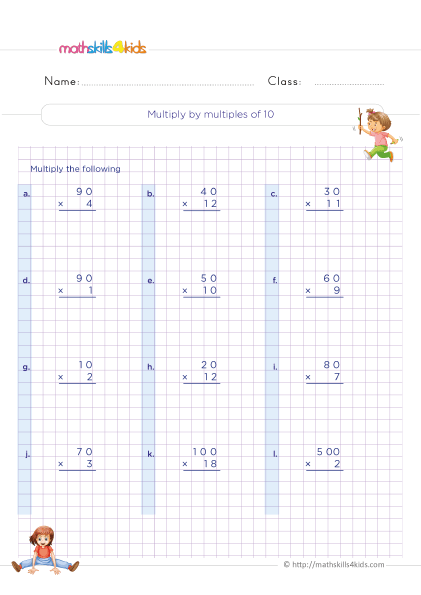 Free printable 3rd Grade multiplication worksheets for parents ...