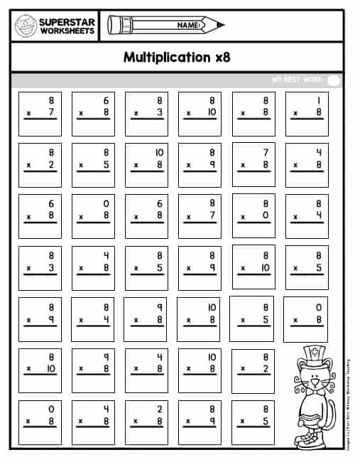 Multiplication Drills -Worksheets Library