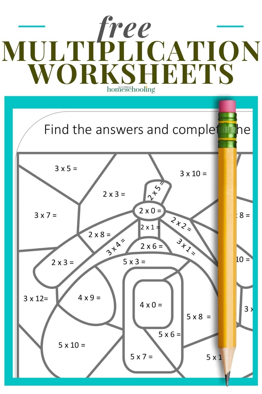 Free multiplication worksheet free printable, Download Free