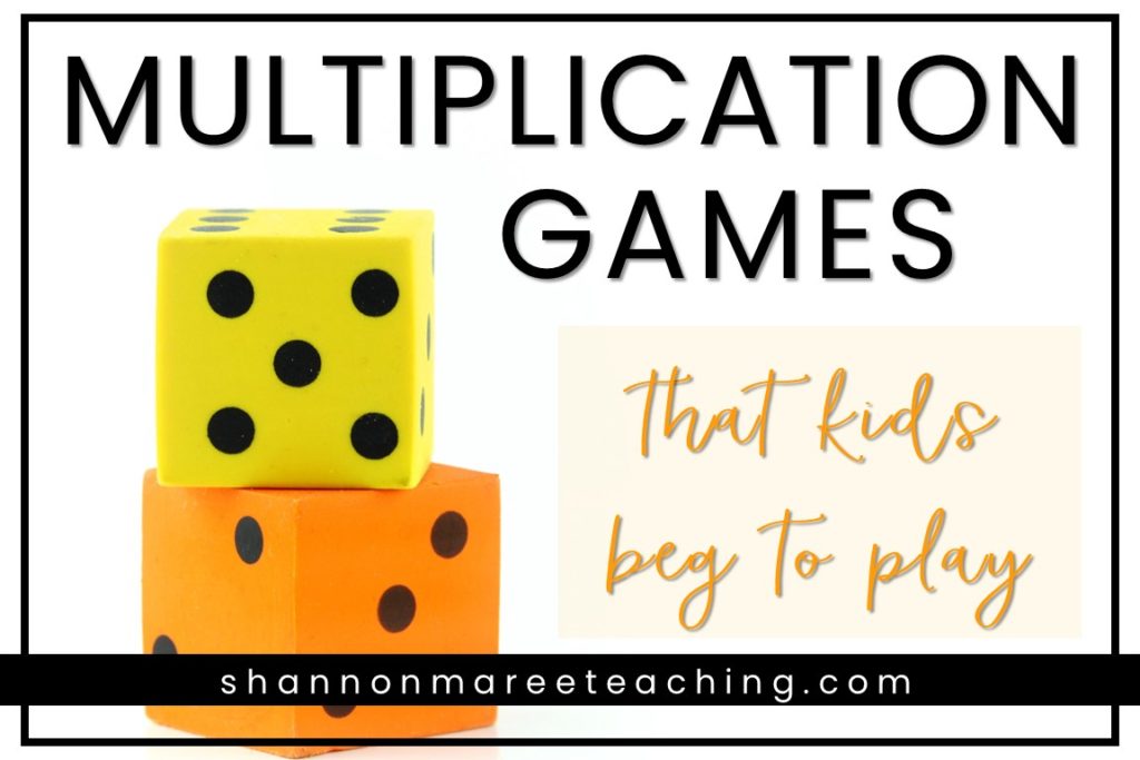 4th Grade Multiplication Games that Kids Beg to Play - Shannon ...