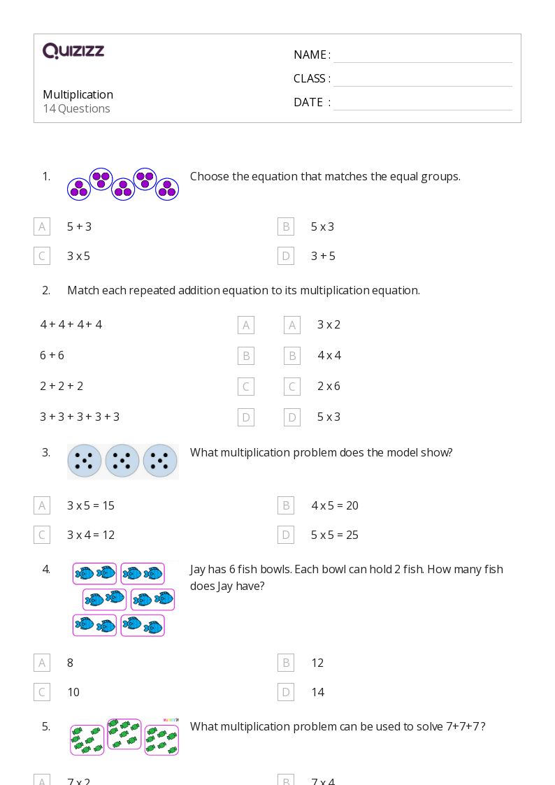 50+ Multiplication worksheets for 3rd Grade on Quizizz | Free ...