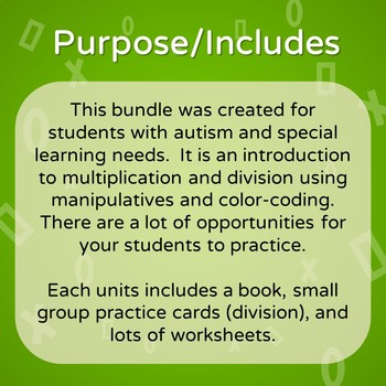 multiplication worksheet special education
