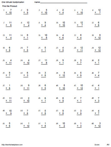 Random Worksheets with Answers