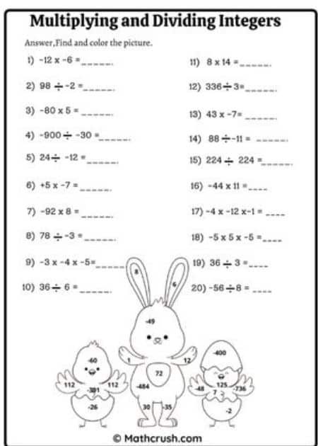 Division Worksheets for Kids - Printable Division Problems, Games ...