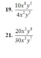 Multiplying and Dividing Monimials Worksheet (pdf) and Answer Key ...