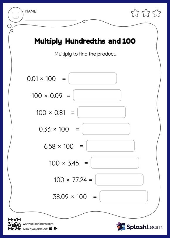 Multiply Decimals Worksheets for 5th Graders Online - SplashLearn