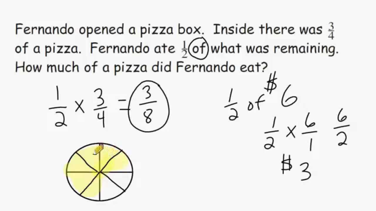 multiply fractions word problems worksheet
