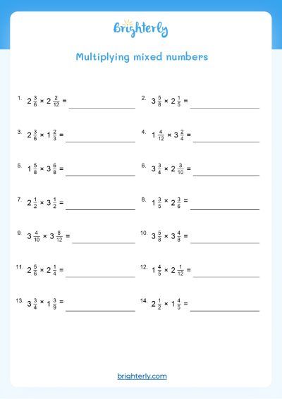 multiply fractions word problems worksheet