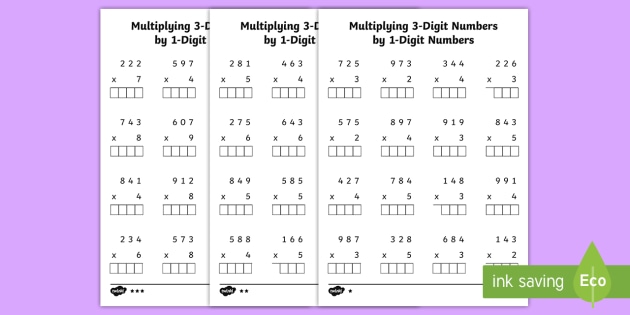 Multiplication Worksheet - Teacher-Made Mathematics Resource