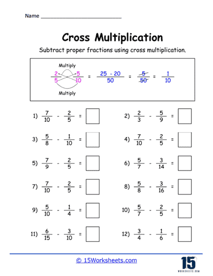 Cross Multiplication Worksheets - 15 Worksheets Library