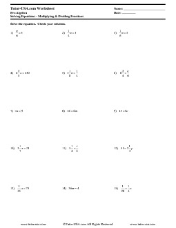 multiplying and dividing equations worksheet