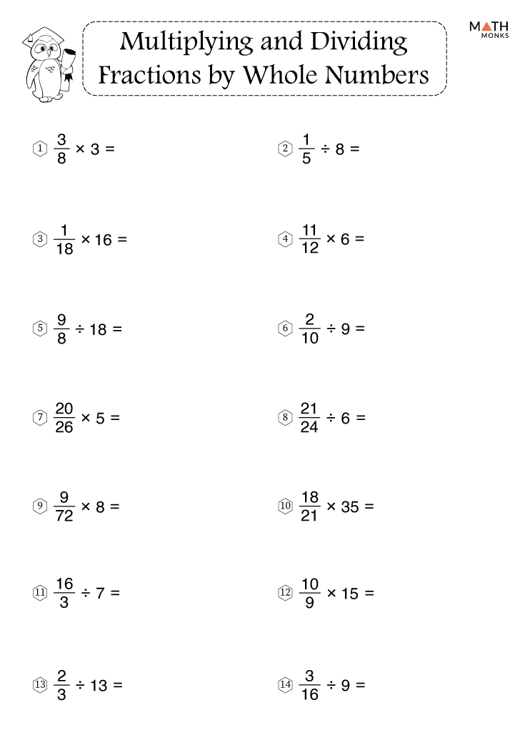multiplying and dividing fractions lessons