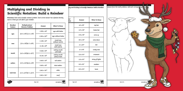 multiplying and dividing with scientific notation worksheet