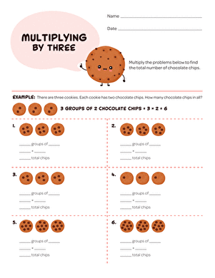 Multiplying by 3 | Interactive Worksheet 