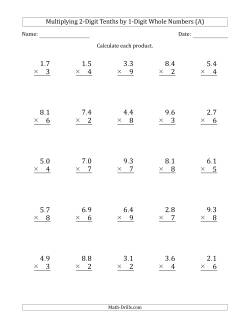 Decimals Worksheets