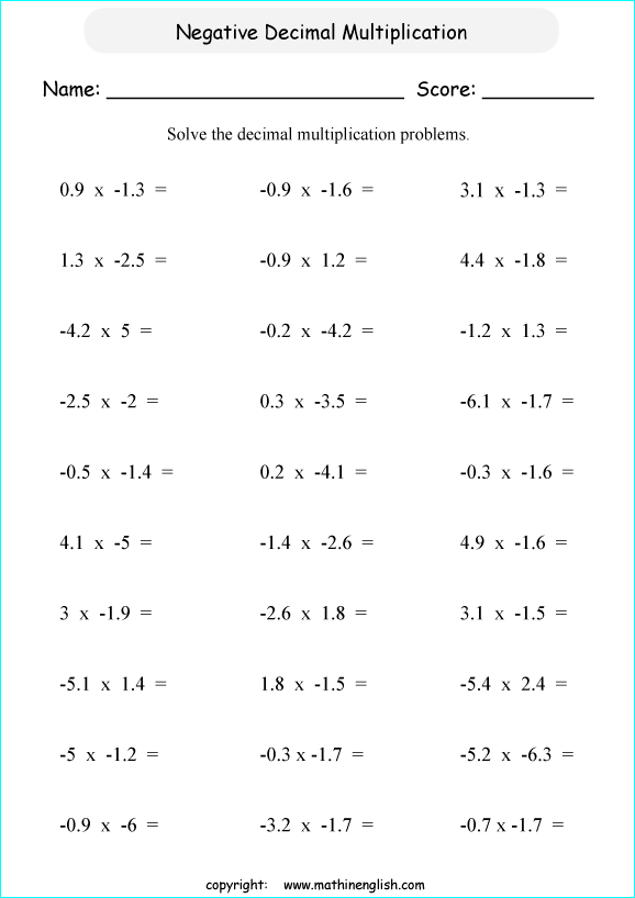 Printable primary math worksheet for math grades 1 to 6 based on ...