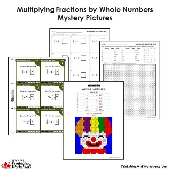 multiplying fractions by whole numbers worksheet 4th grade