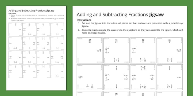 multiplying fractions puzzle worksheet