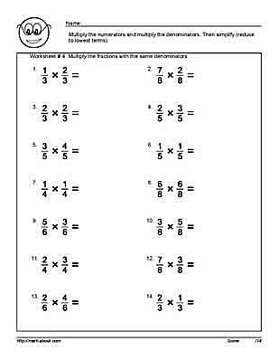 multiplying fractions with common denominator
