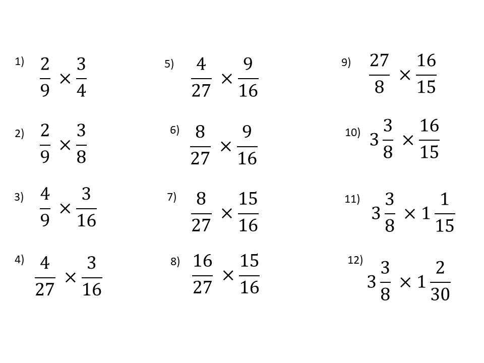 multiplying fractions with cross canceling worksheet answers
