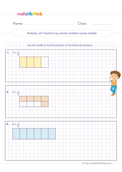 multiplying fractions worksheet 5th