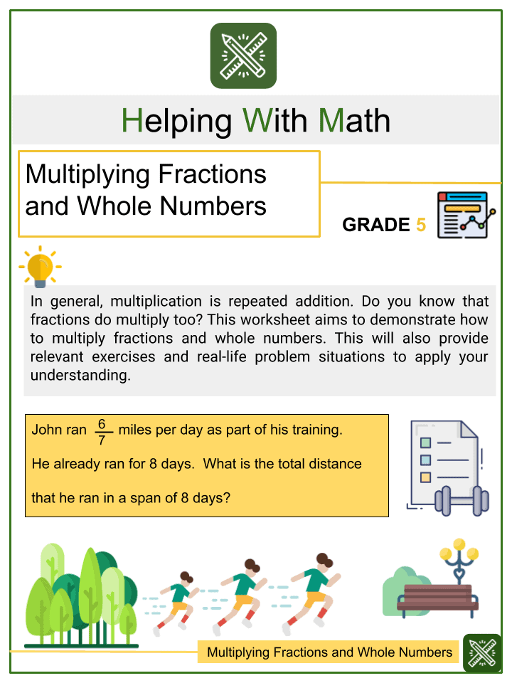 Multiplying Fractions and Whole Numbers | Helping with Math
