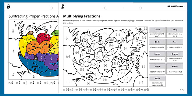 multiplying fractions worksheet free