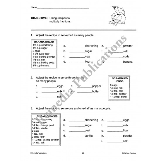 Multiplying Fractions