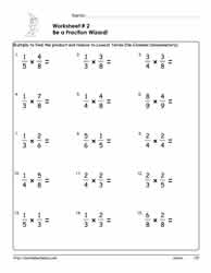 multiplying fractions worksheet pdf