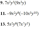 Multiplying Monimials Worksheet (pdf) and Answer Key. Over 25 ...