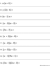 multiplying polynomials worksheet with answers