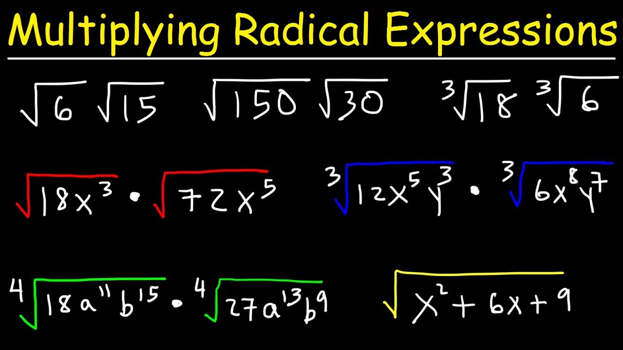 multiplying radical expressions worksheet answers
