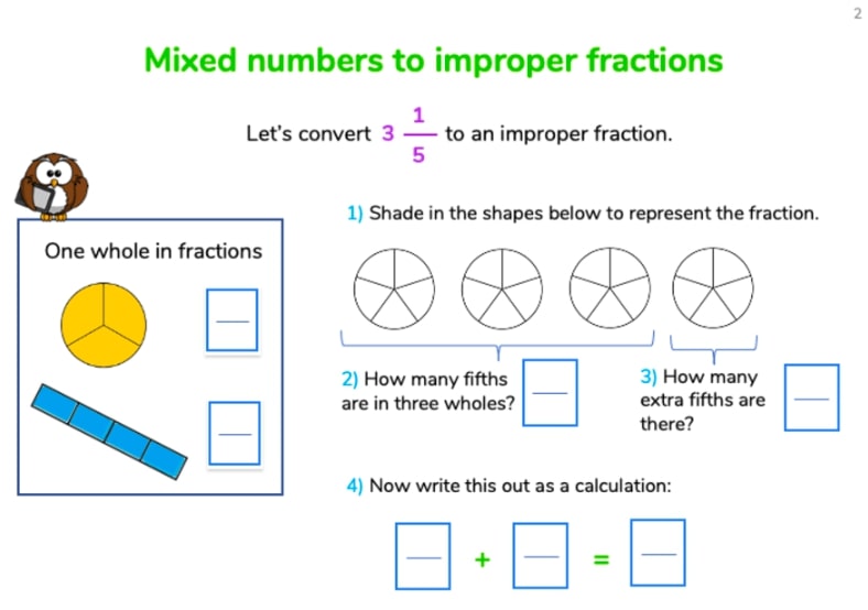 multiplying whole numbers and improper fractions to mixed numbers worksheet get