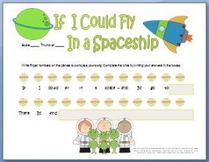 Composition Worksheet: Spaceship | My Fun Piano Studio