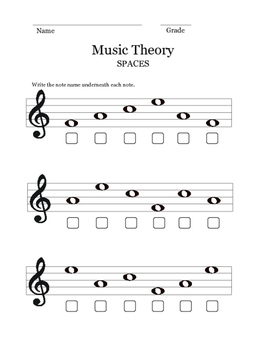 music fundamentals worksheet