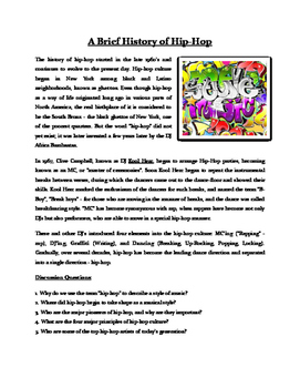 History of Popular Music Worksheets by Andrew Lesser Music | TPT