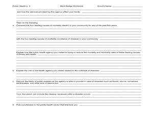 music merit badge worksheet